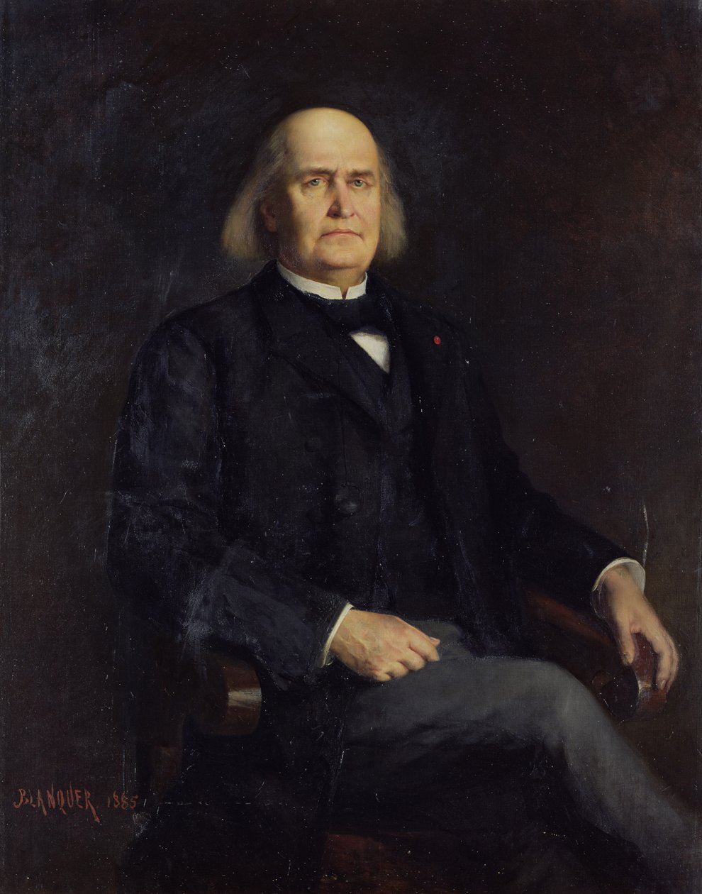 Portret van Charles Leconte de Lisle (1818-94) 1885 door Jacques Leonard Blanquer