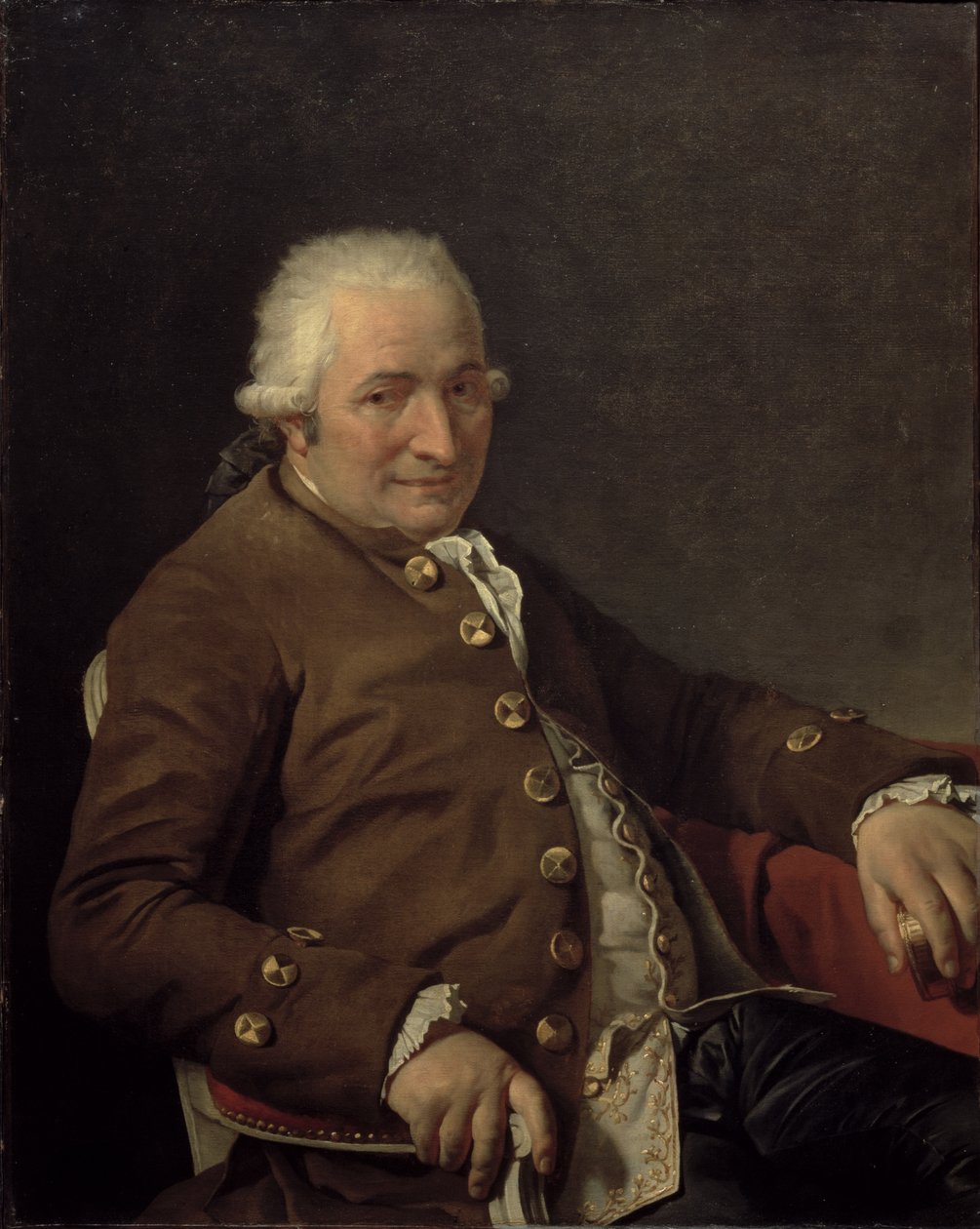 Portret van Charles-Pierre Pecoul, 1784 door Jacques Louis David