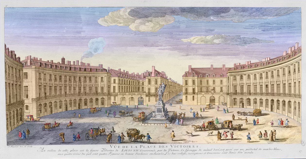 Place des Victoires, Parijs door Jacques Rigaud