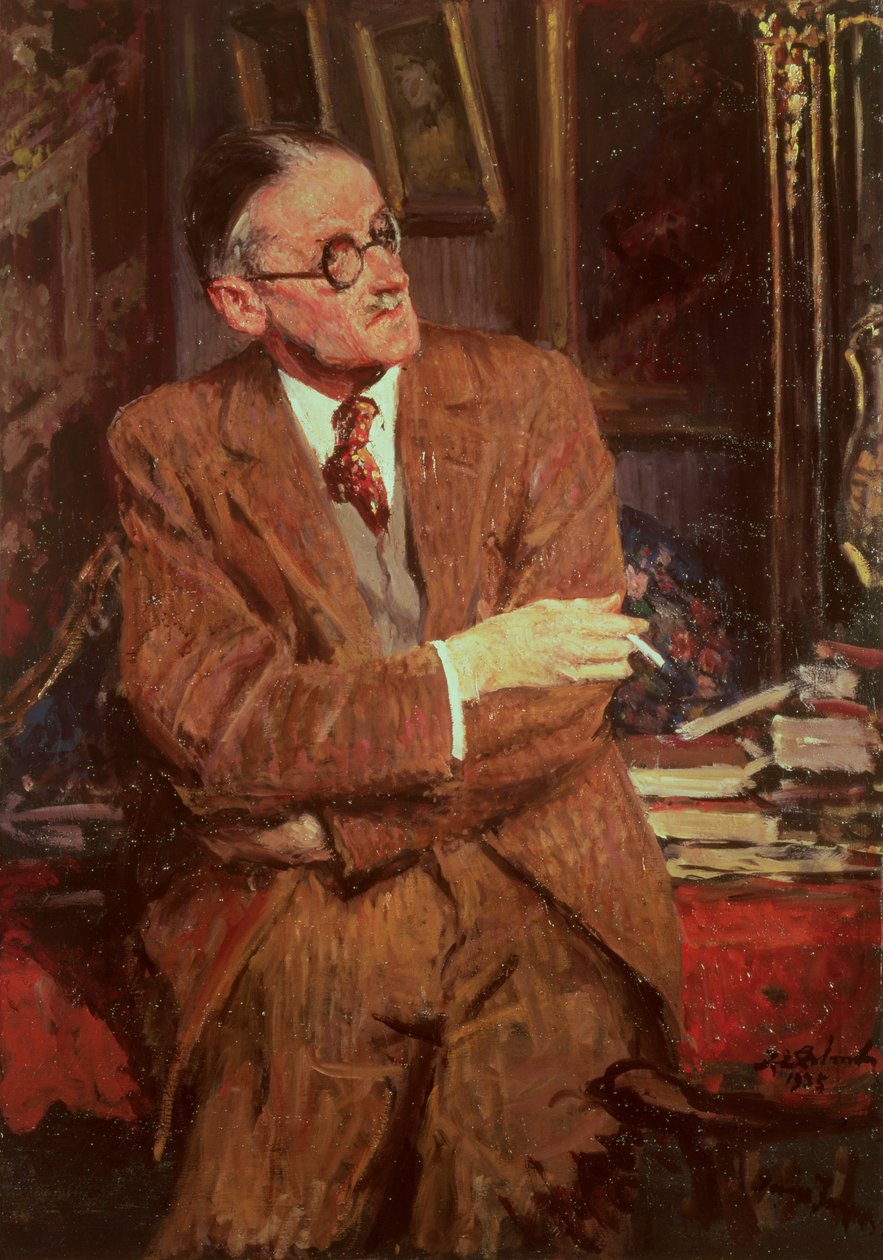 Portret van James Joyce (1882-1941) door Jacques Emile Blanche