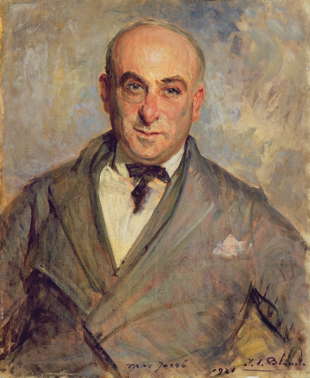 Portret van Max Jacob (1876-1944) 1921 door Jacques Emile Blanche