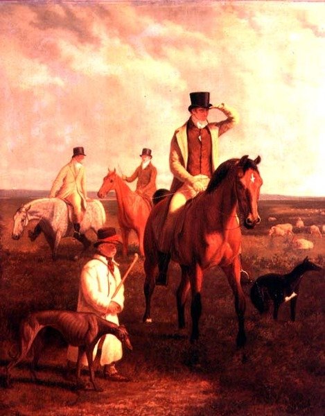 Lord Rivers coursing door Jacques Laurent Agasse