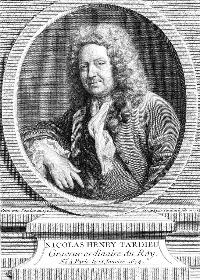 Nicolas-Henri Tardieu 1674-1749 door Jacques Nicolas Tardieu