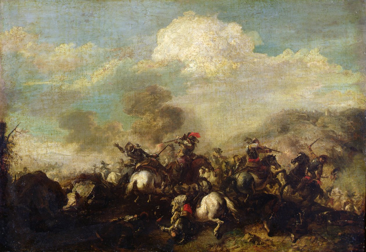 Gevecht van de Cavalerie door Jacques 1621 76 Courtois