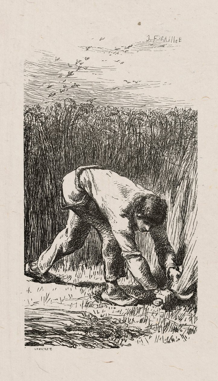 Maaier door Jacques Adrien Lavieille