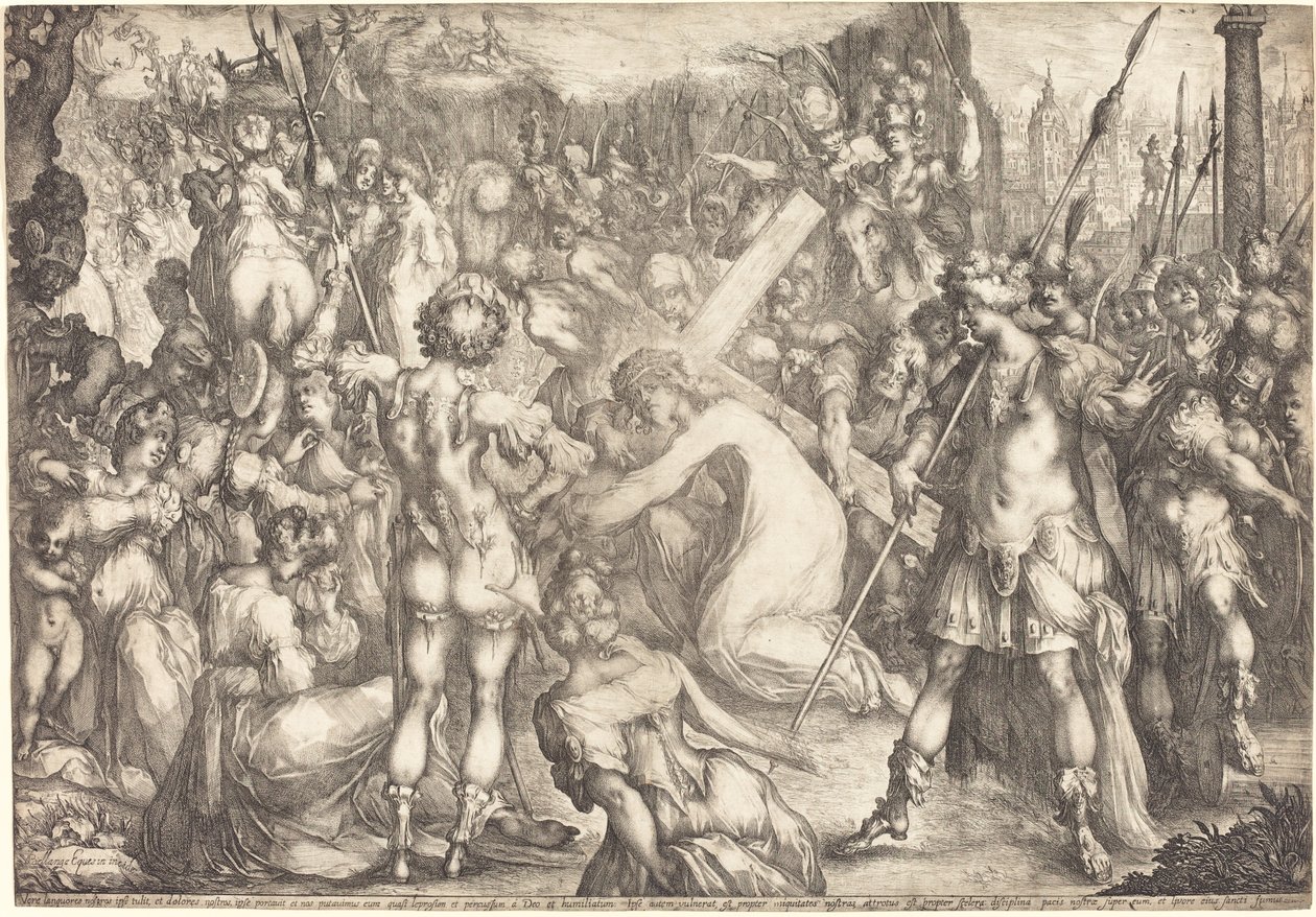 De weg naar Calvarie door Jacques Bellange
