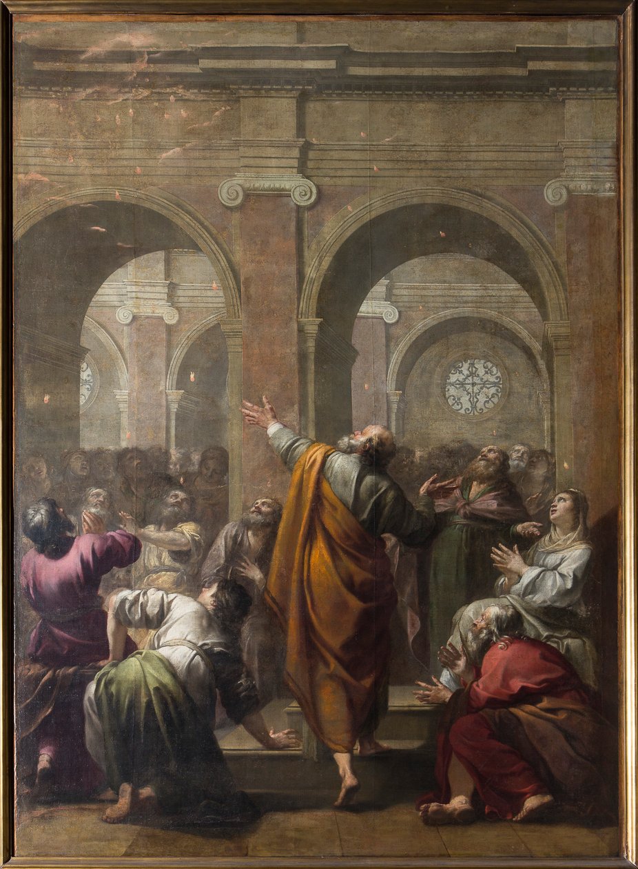 De Neerdaling van de Heilige Geest door Jacques Blanchard