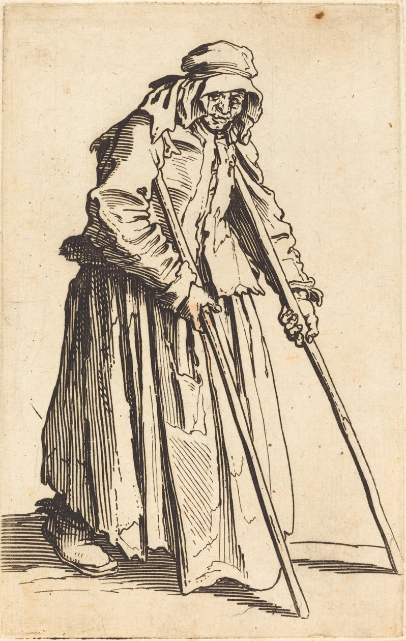 Bedelares met Krukken door Jacques Callot