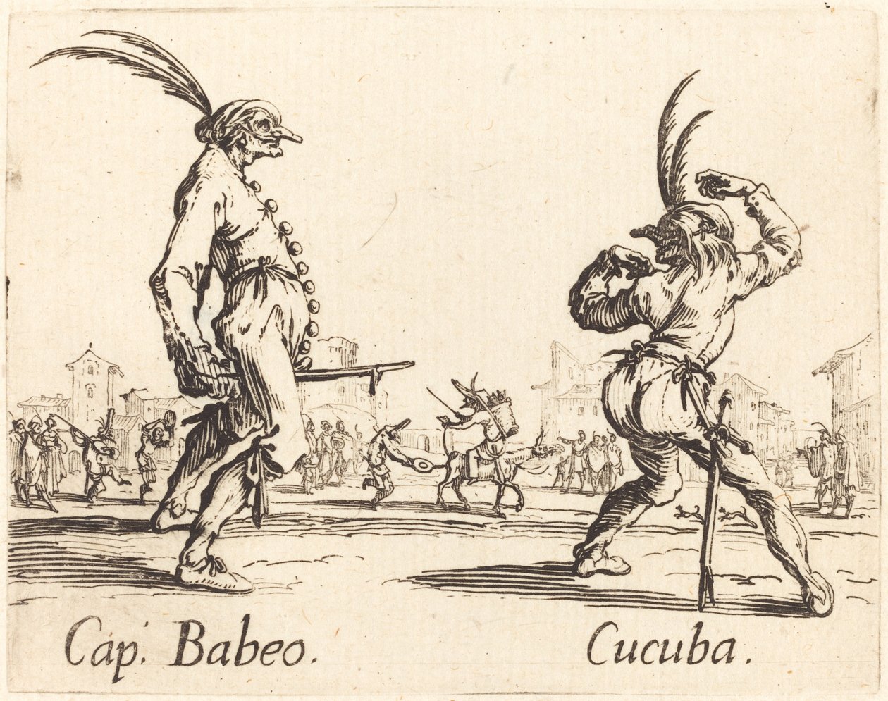 Cap. Babeo en Cucuba door Jacques Callot