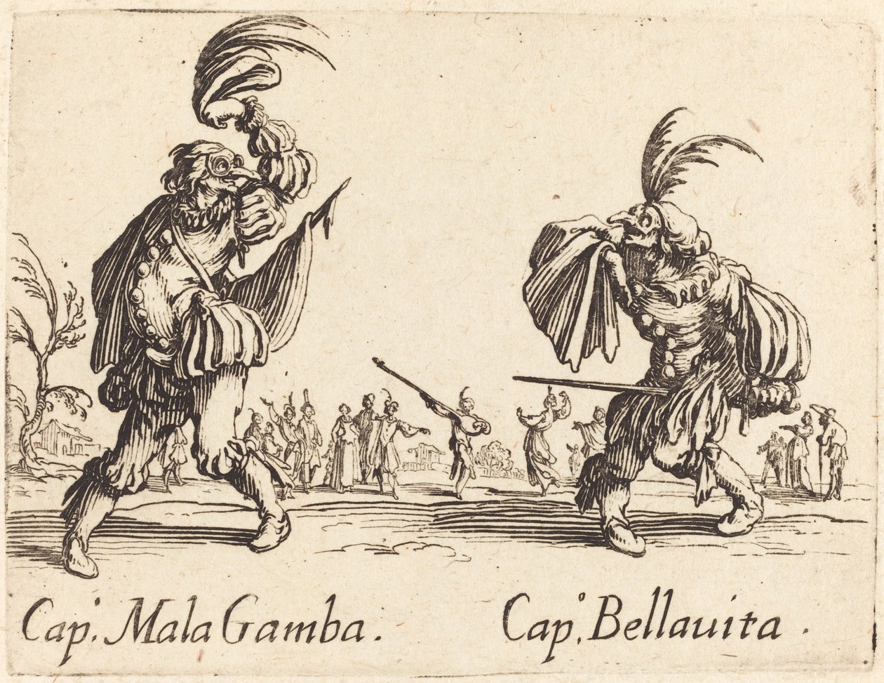 Kapitein Mala Gamba en Kapitein Bellavita door Jacques Callot