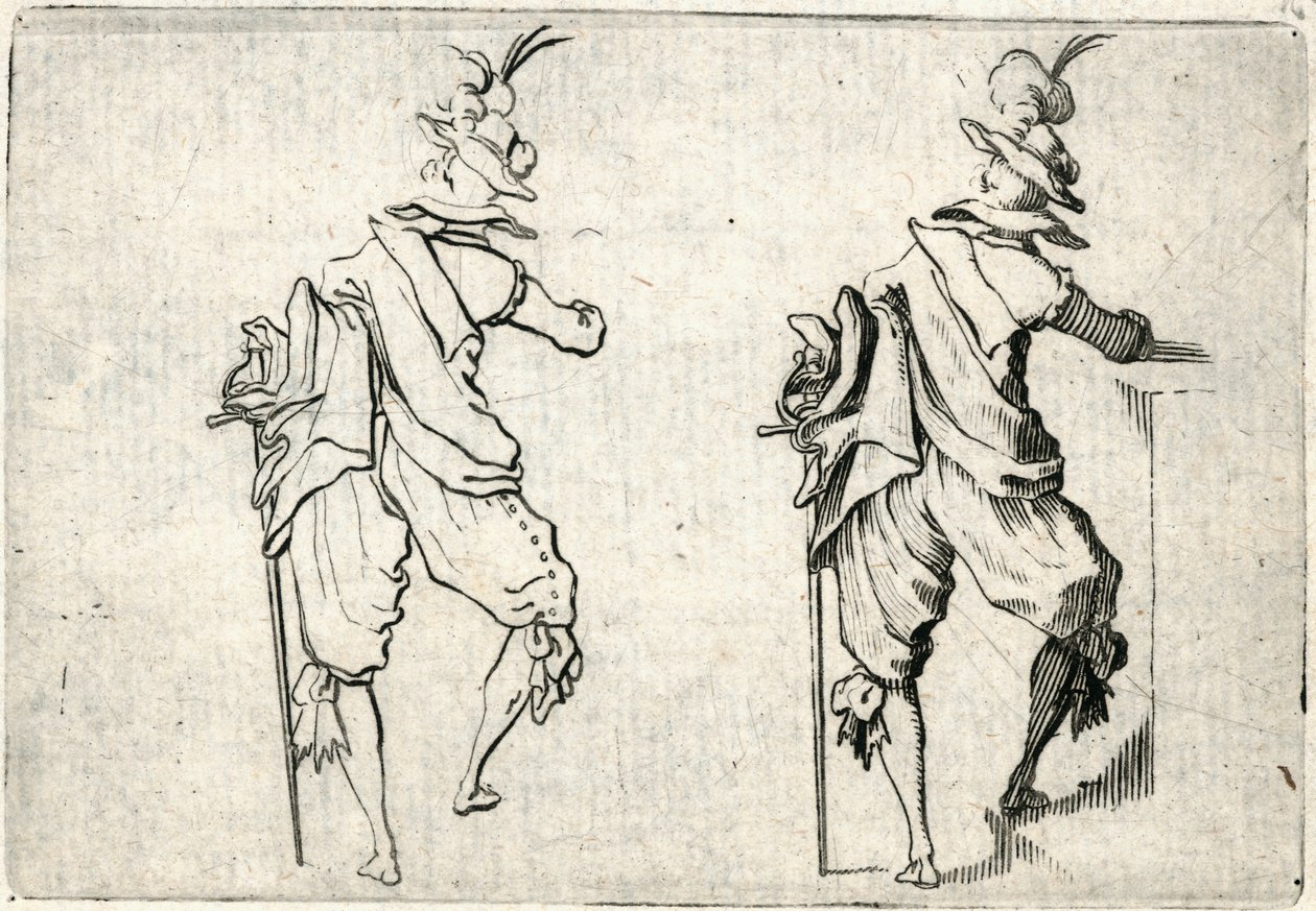 Caprices van verschillende figuren door Jacques Callot