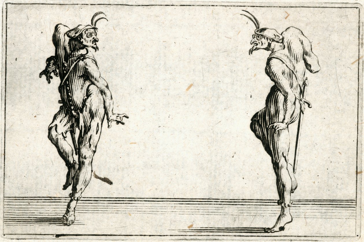 Caprices van verschillende figuren door Jacques Callot