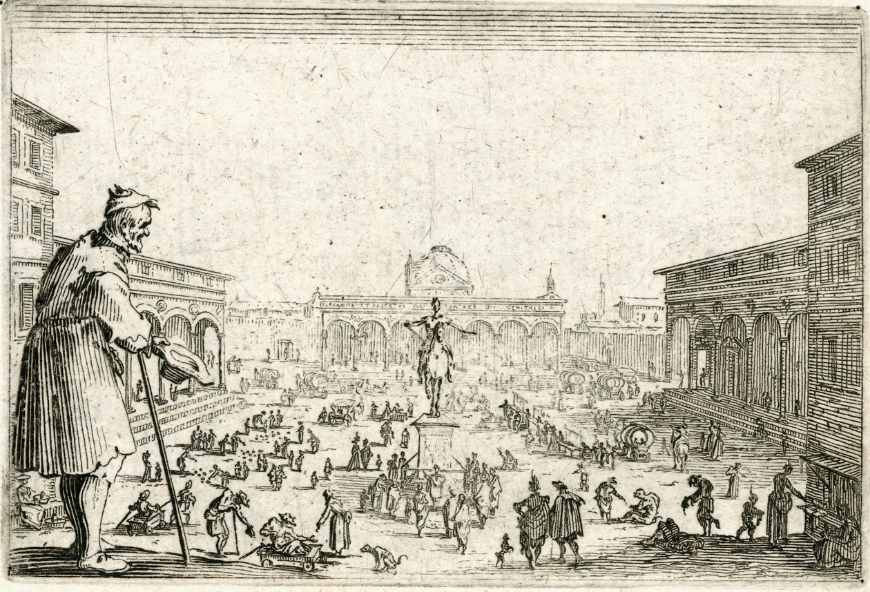 Caprices van verschillende figuren door Jacques Callot