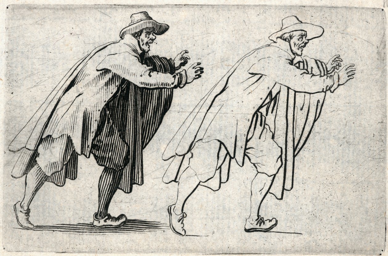 Caprices van verschillende figuren door Jacques Callot