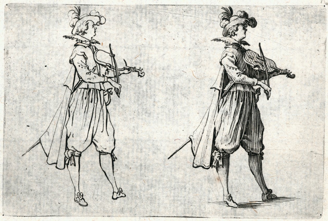 Caprices van verschillende figuren door Jacques Callot