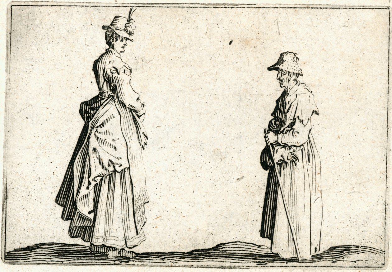 Caprices van verschillende figuren door Jacques Callot