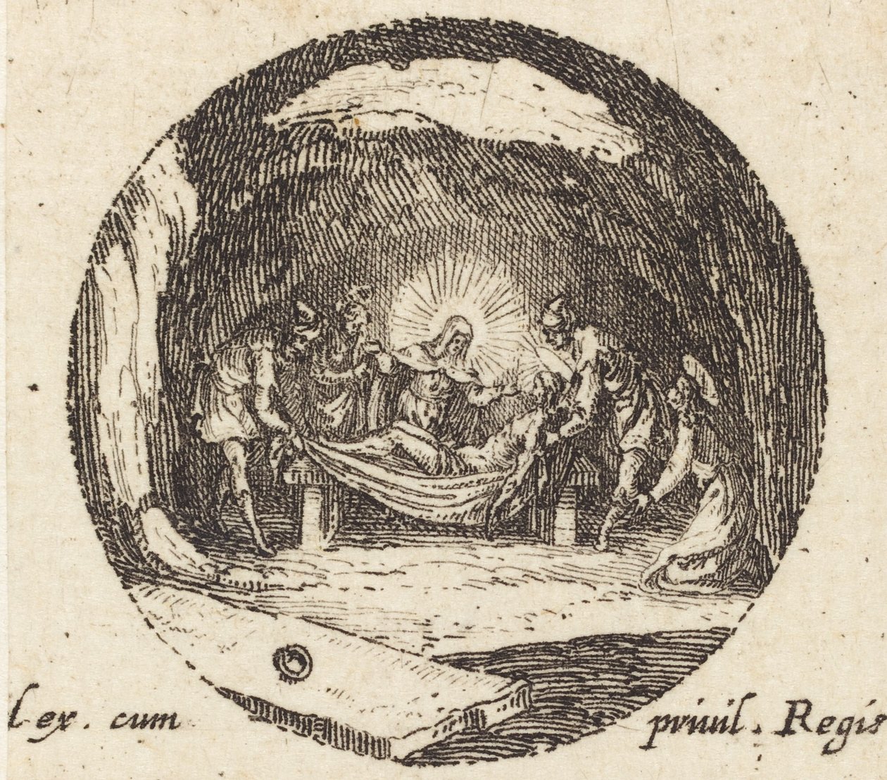 Christus in de Limbus door Jacques Callot
