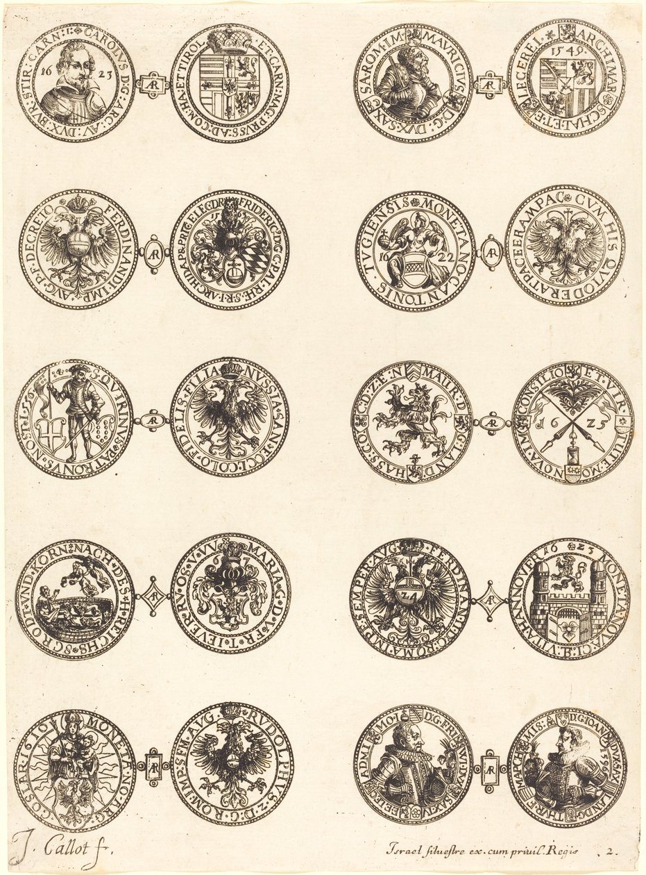 Munten [plaat 2] door Jacques Callot