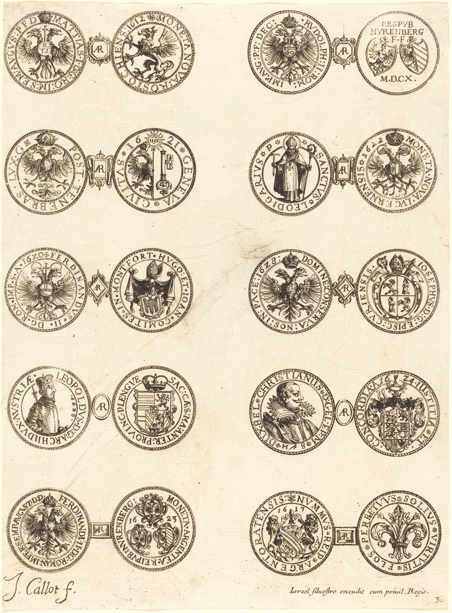 Munten [plaat 3] door Jacques Callot