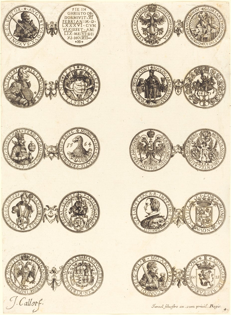 Munten [plaat 4] door Jacques Callot