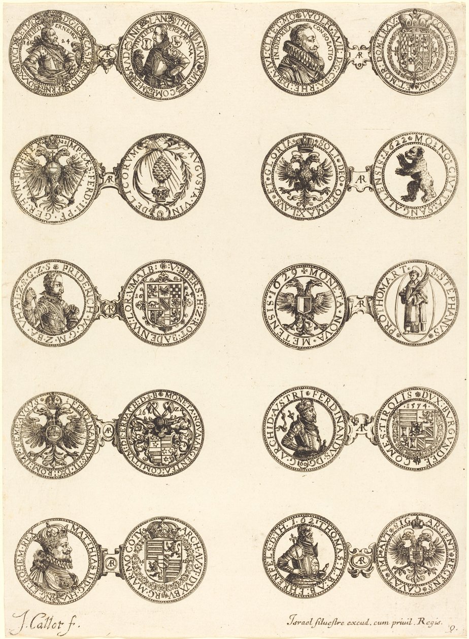 Munten [plaat 9] door Jacques Callot