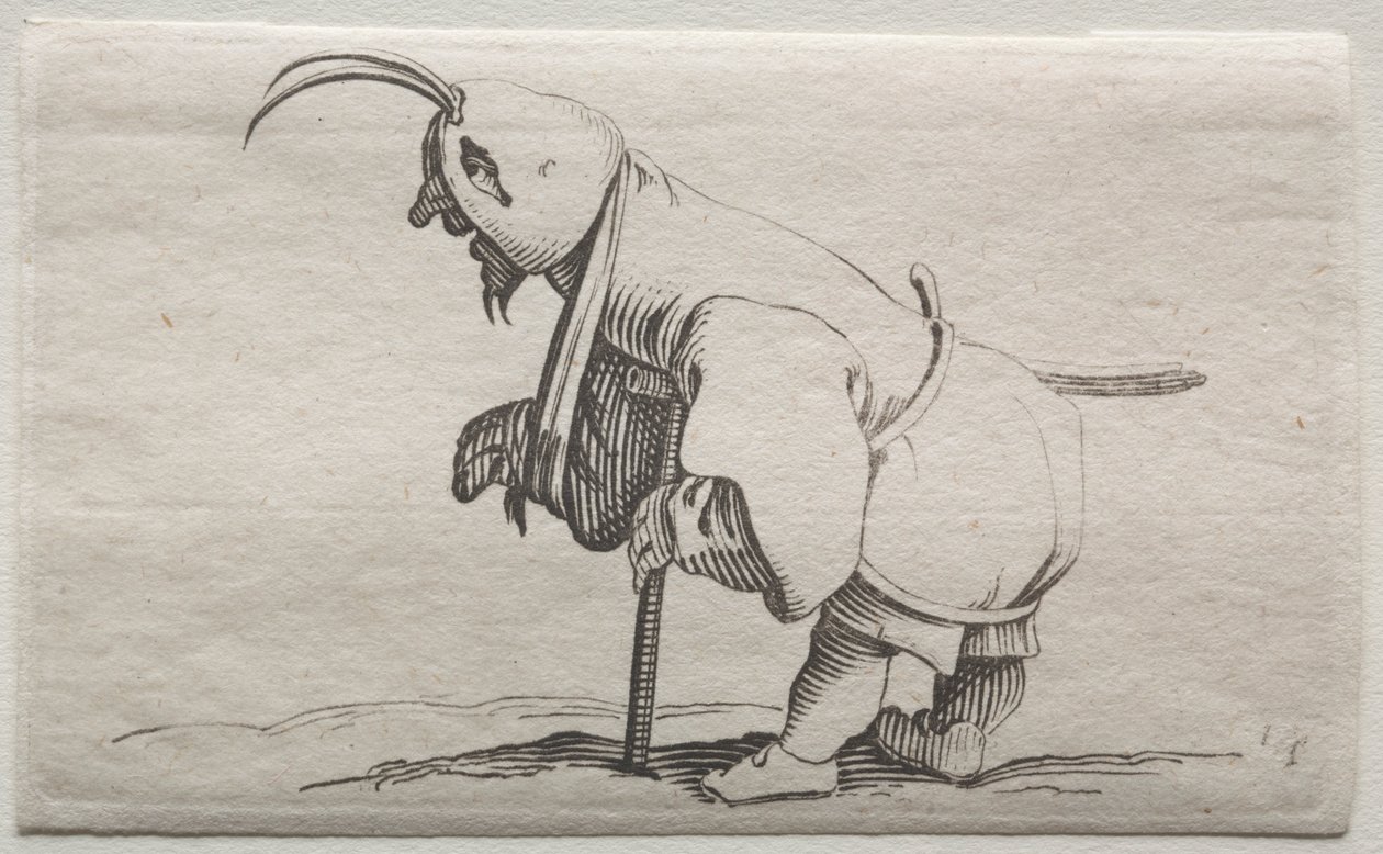 Kreupel met een kap door Jacques Callot