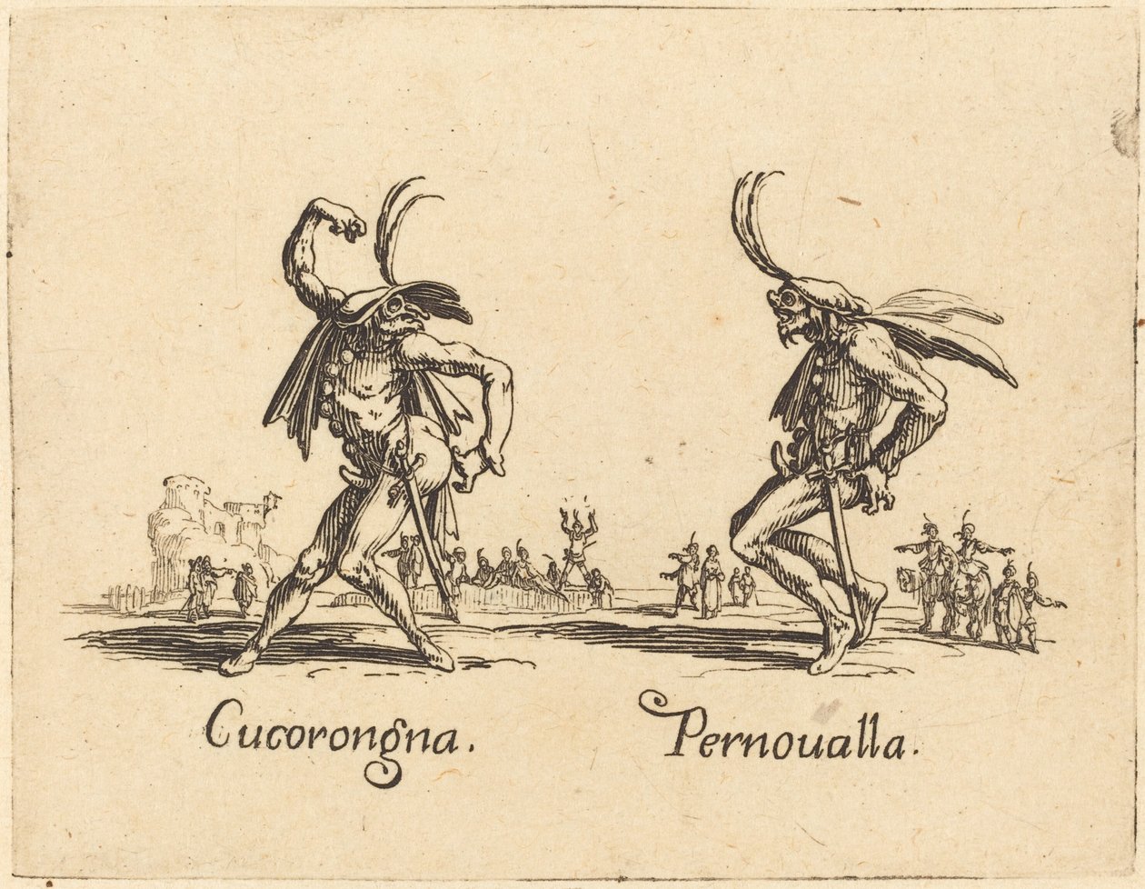 Cucorongna en Pernoualla door Jacques Callot