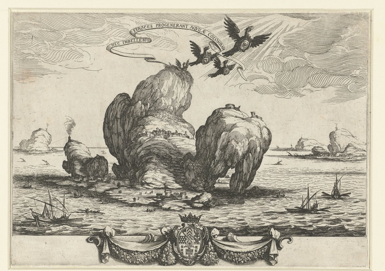 De grote rots door Jacques Callot
