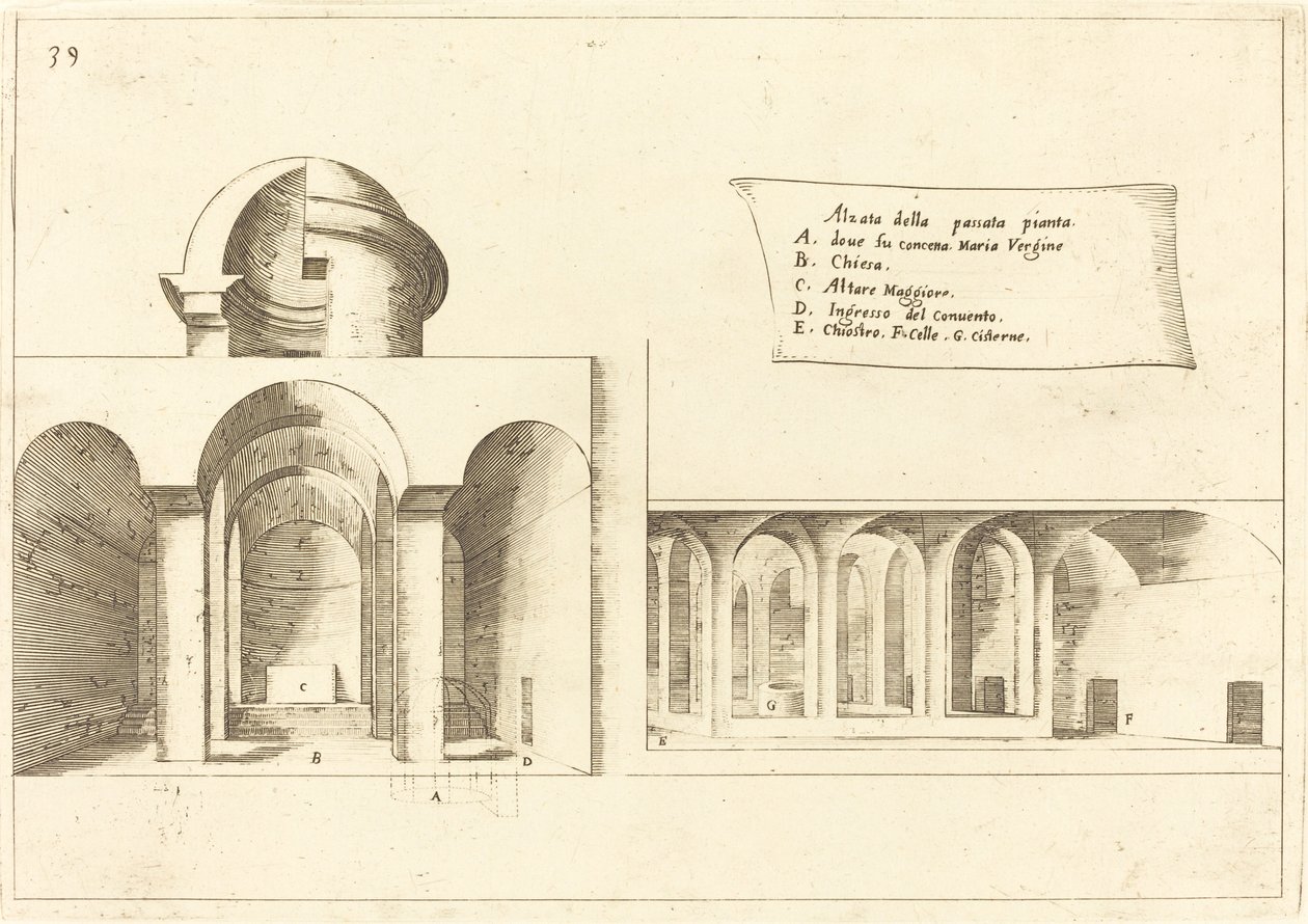 Verheffing van een Kerk door Jacques Callot