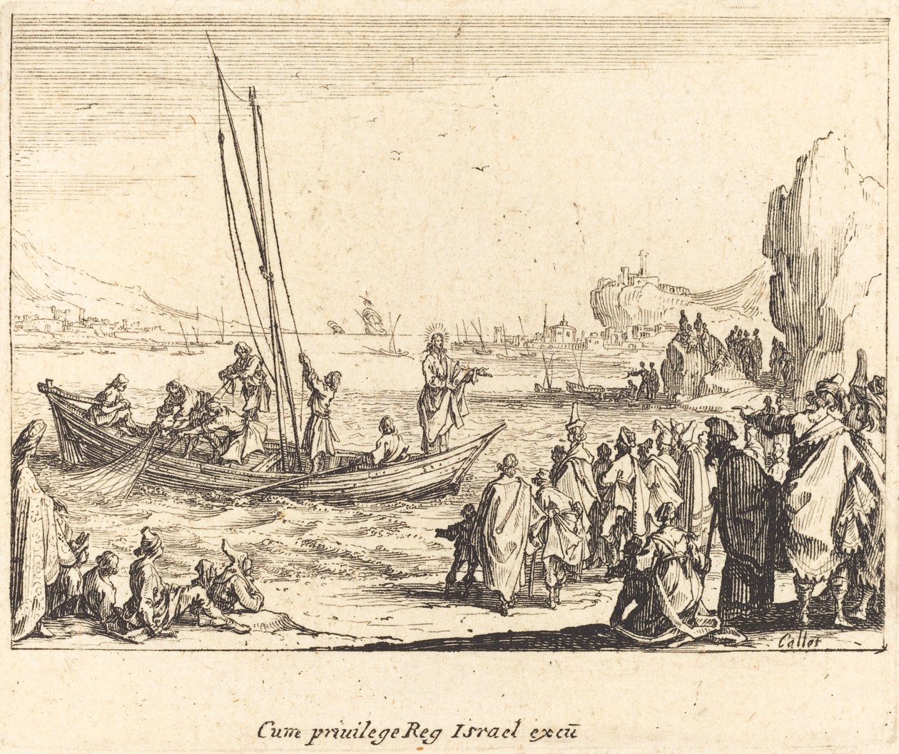 Vissers van mensen, 1635 door Jacques Callot