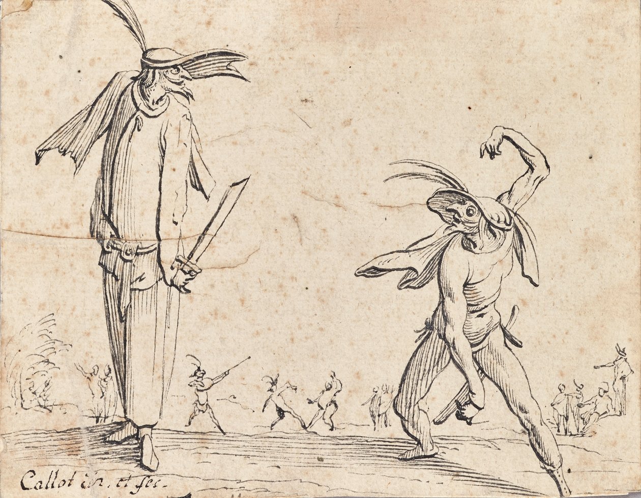 Gian Fritello en Ciurlo door Jacques Callot