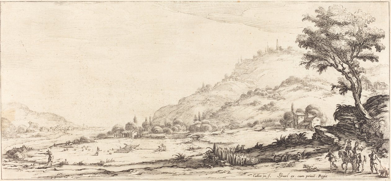 Vogels Jagen door Jacques Callot