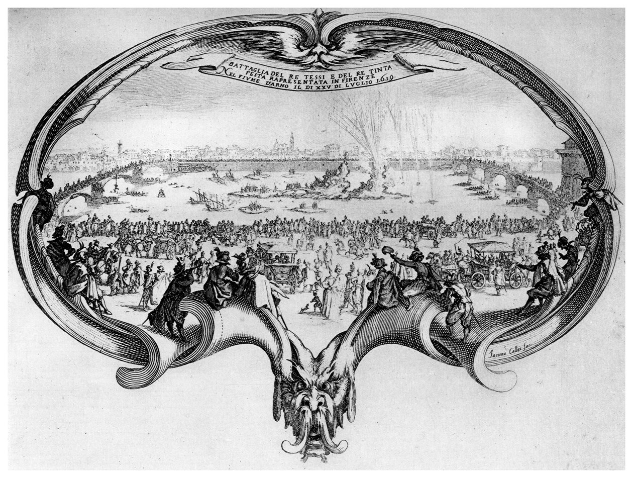 LEventail door Jacques Callot