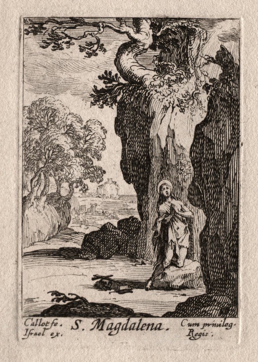 Les Pénitents: St. Magdalena berouwvol door Jacques Callot