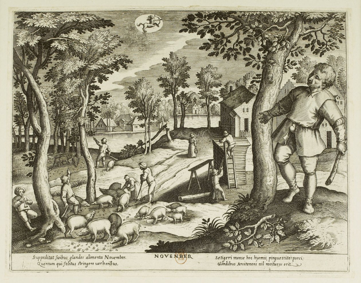 Maanden. 11, november door Jacques Callot