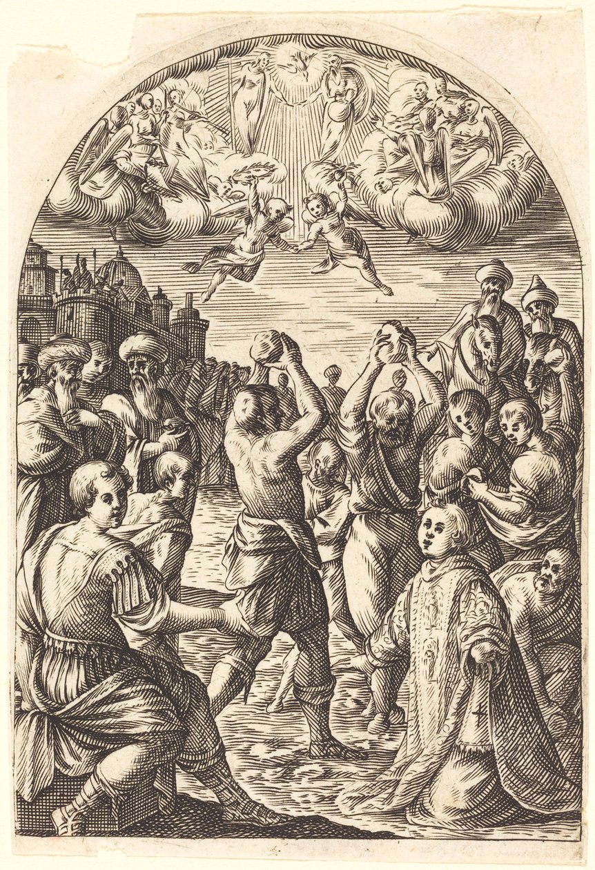 Martelaarschap van Sint Stefanus door Jacques Callot