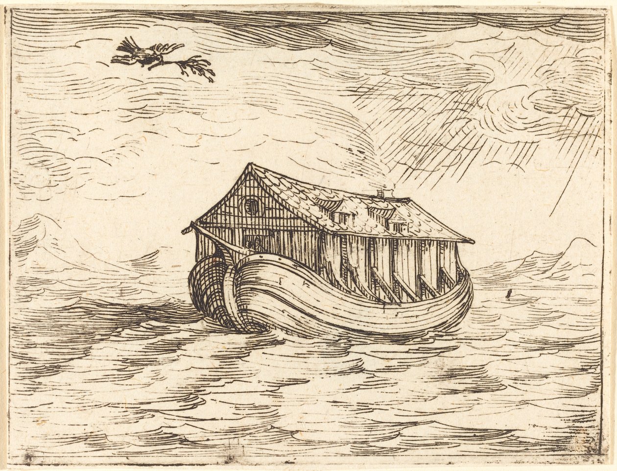 De Ark van Noach door Jacques Callot