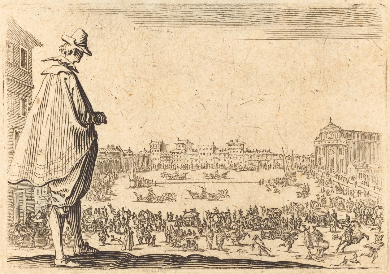 Piazza Santa Maria Novella, Florence door Jacques Callot