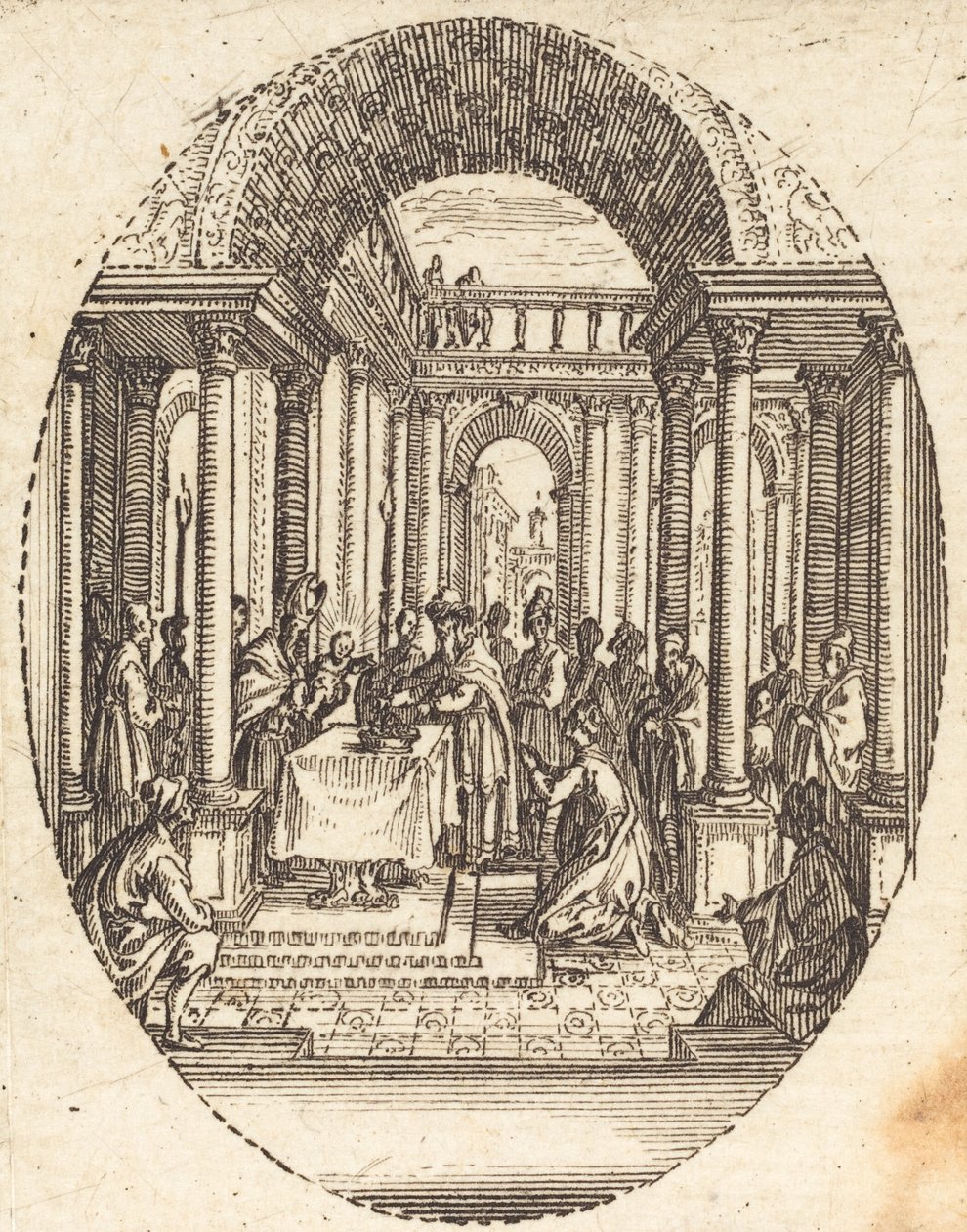 Presentatie in de Tempel door Jacques Callot