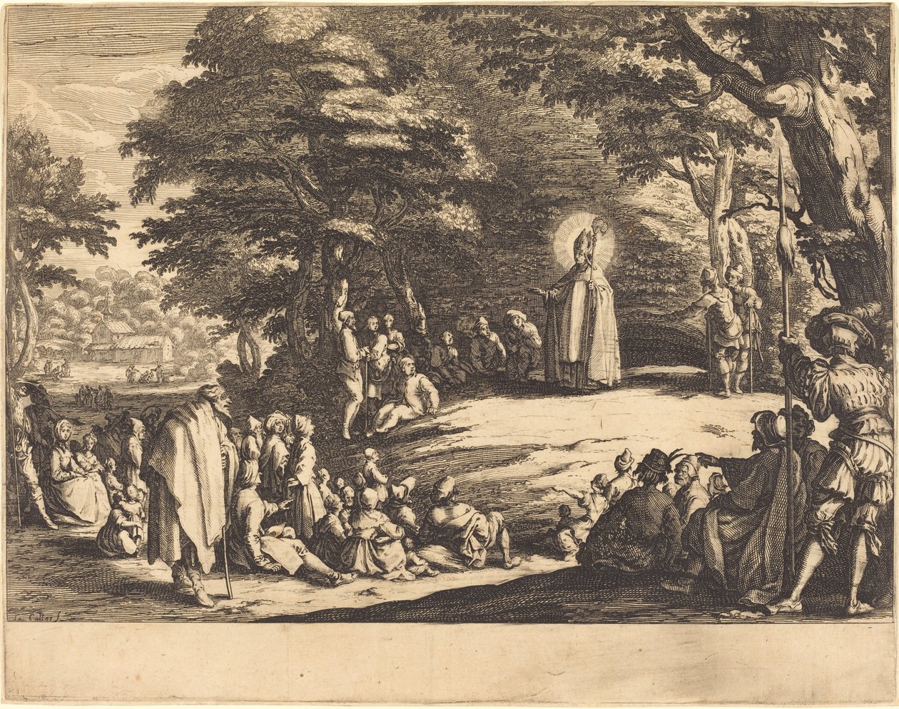 Saint Amond door Jacques Callot