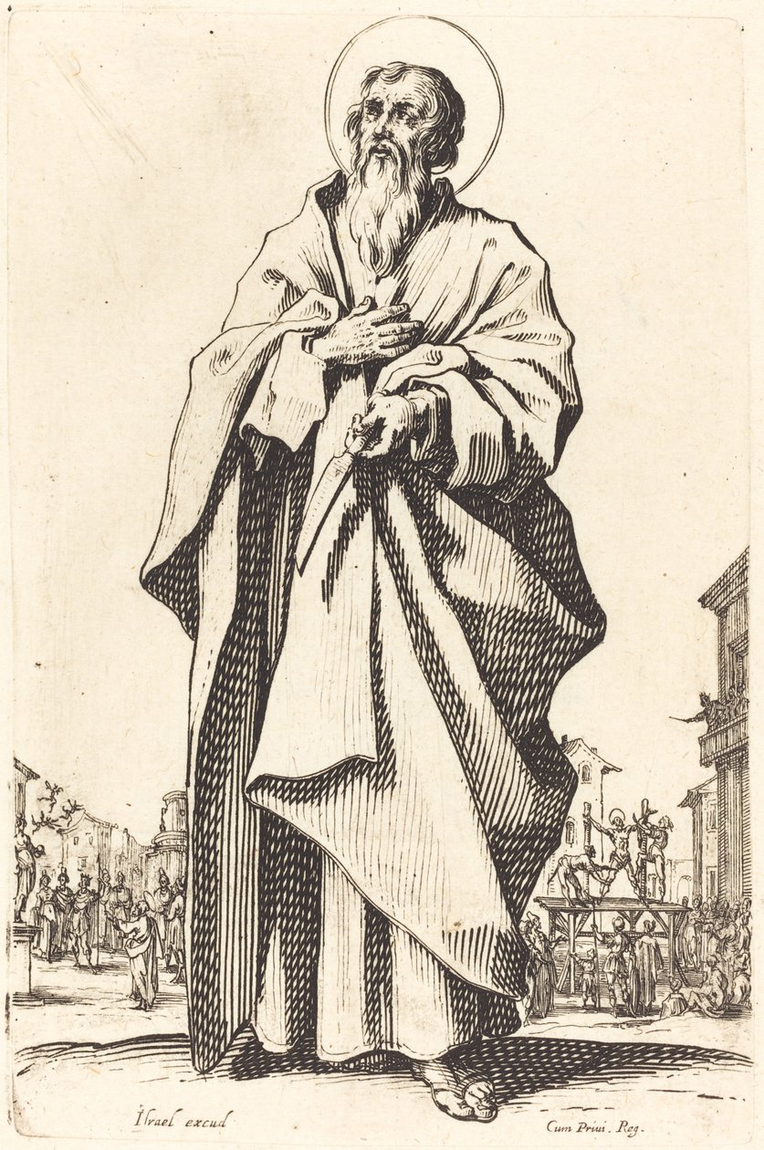 Sint Bartholomeus, gepubliceerd 1631 door Jacques Callot