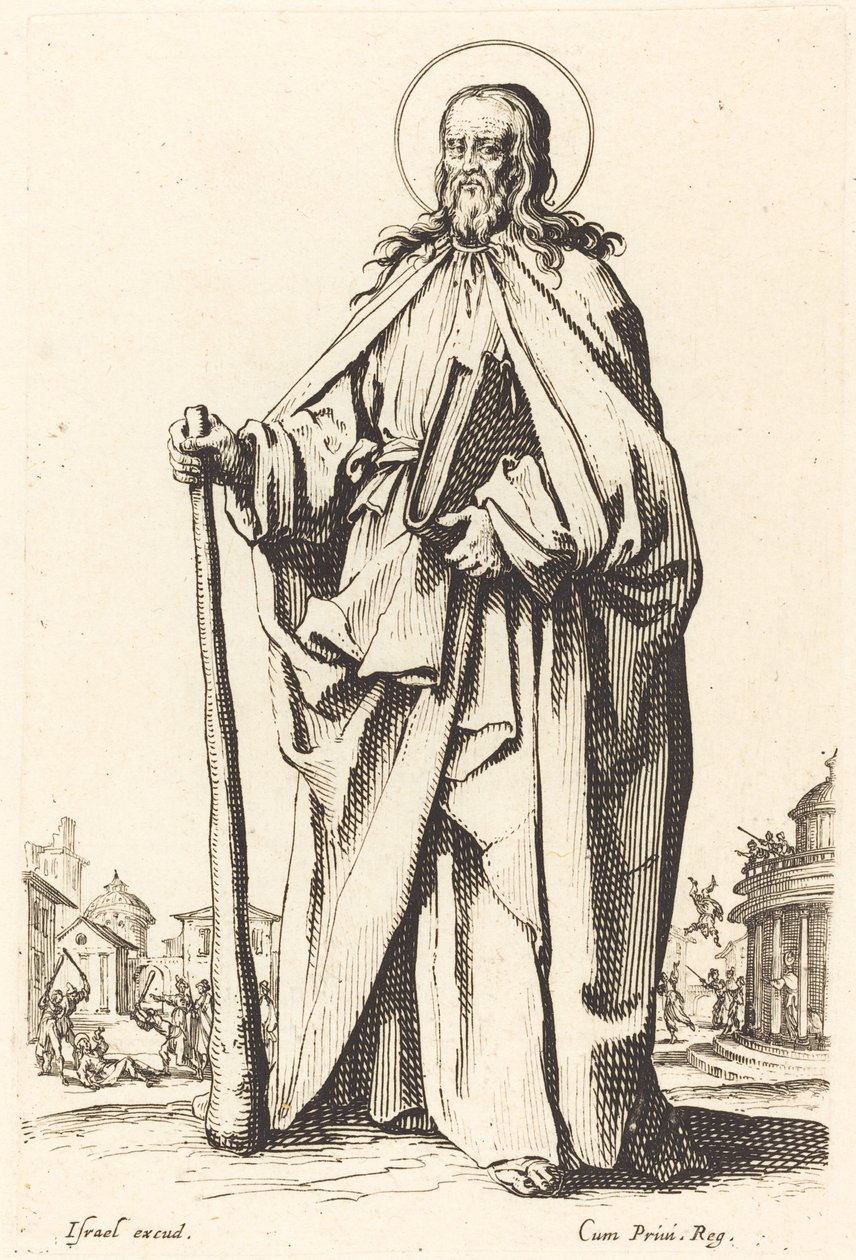 Sint Jacobus de Mindere, gepubliceerd 1631 door Jacques Callot