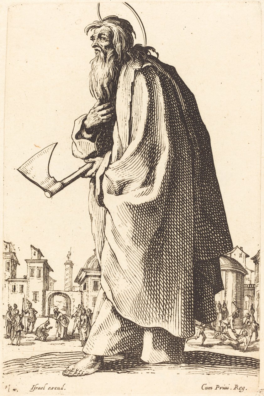 Sint Thaddeus, gepubliceerd 1631 door Jacques Callot