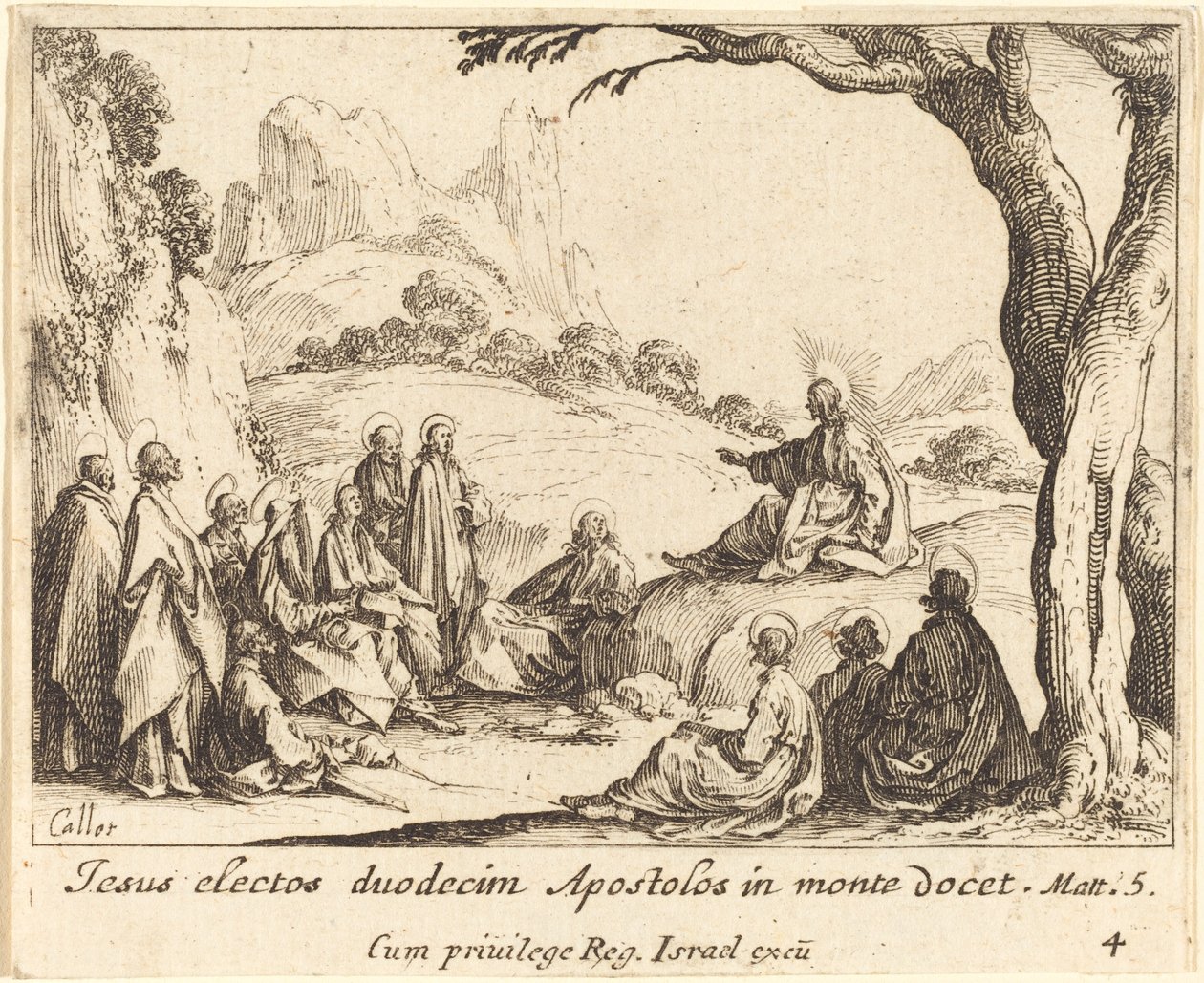 De Bergrede door Jacques Callot