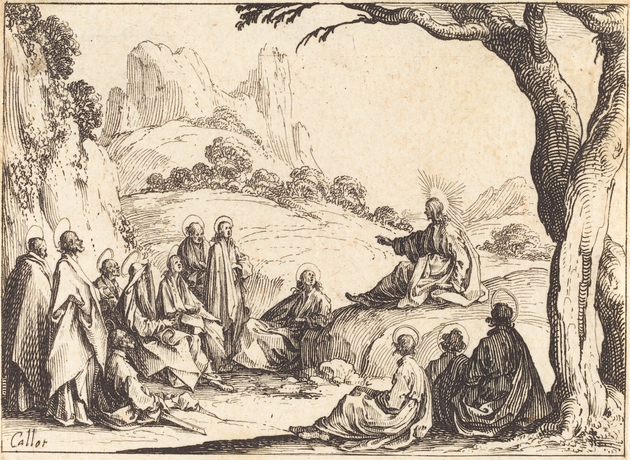 De Bergrede door Jacques Callot