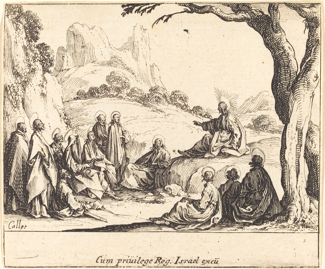 De Bergrede door Jacques Callot