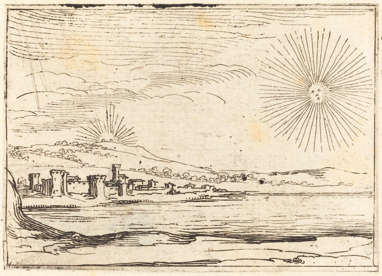 Zonsopgang door Jacques Callot