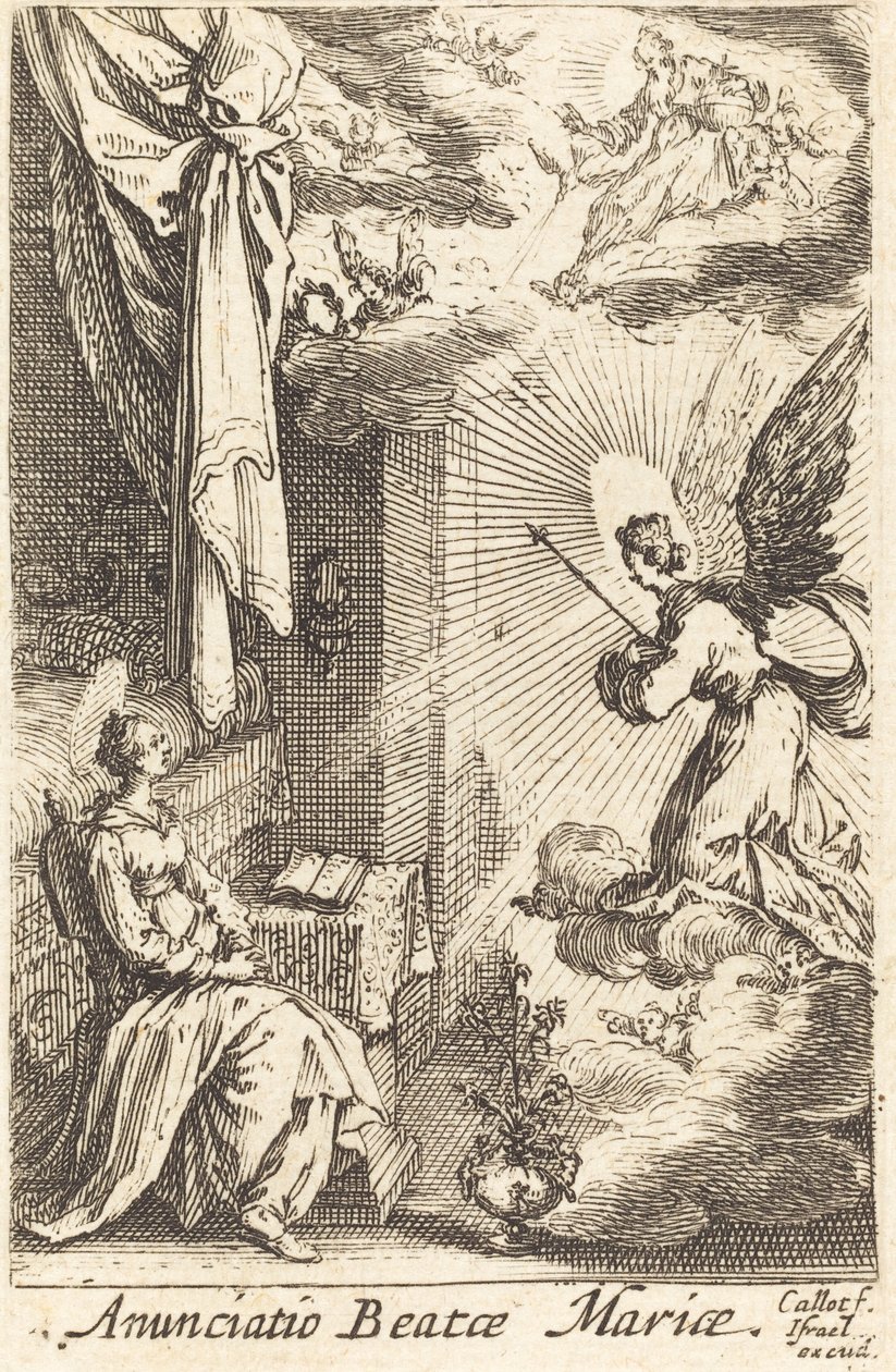 De Annunciatie door Jacques Callot