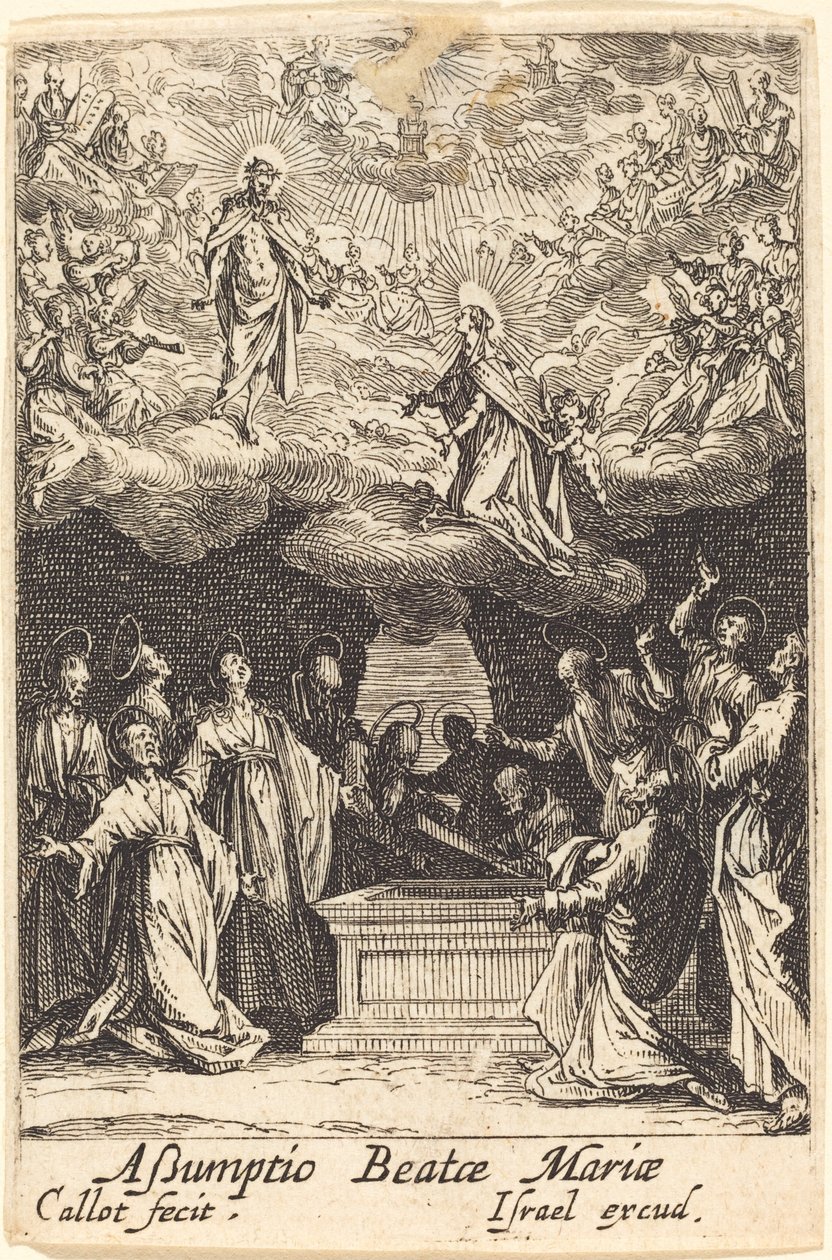 De Tenhemelopneming van de Maagd door Jacques Callot