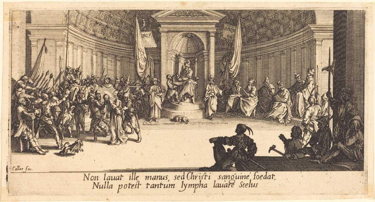 De veroordeling tot de dood door Jacques Callot